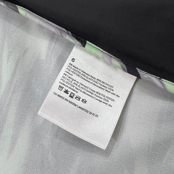 Lululemon Mist Over Windbreaker Pastel Glide Multi Black Green Size 6 - Picture 7 of 12